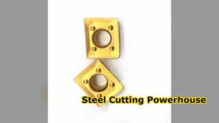 Inserts en carbure CrTiAIN pour la finition de l'acier