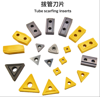 Différents types d'inserts de carbure cimenté revêtus de CVD/PVD à haute performance pour les besoins de grattage de tubes