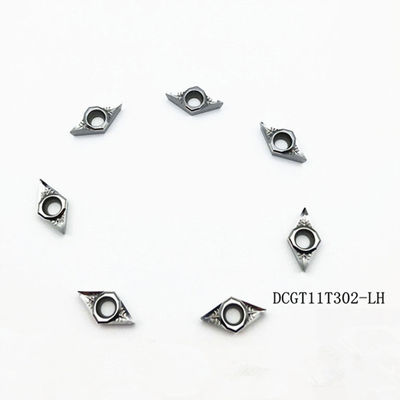 Un bon prix. Plaquettes en carbure de tungstène DCGT11T304 rouges pour aluminium 92 HRA en ligne